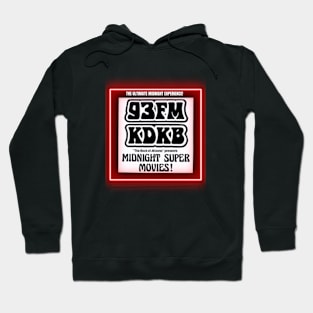 KDKB 93 FM Phoenix Arizona Midnight Movies 1980s Hoodie